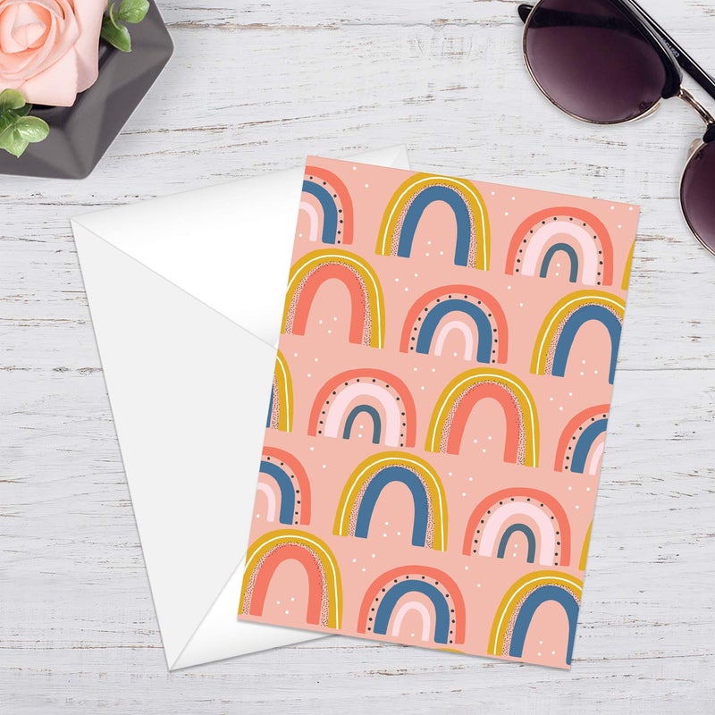 Canopy Street Sloth And Rainbow Thank You Cards / 24 Colorful Thank You Cards With White Envelopes / 6 Cute Whimsical Animal Appreciation Designs / 3 1/2" x 4 7/8" All Occasion Gratitude Note Cards - Image 3